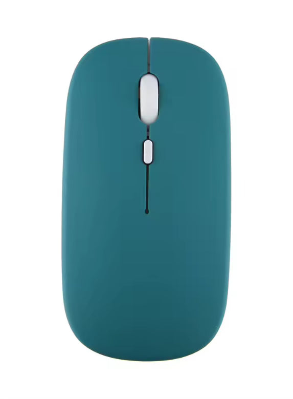 Souris sans fil verte foncee