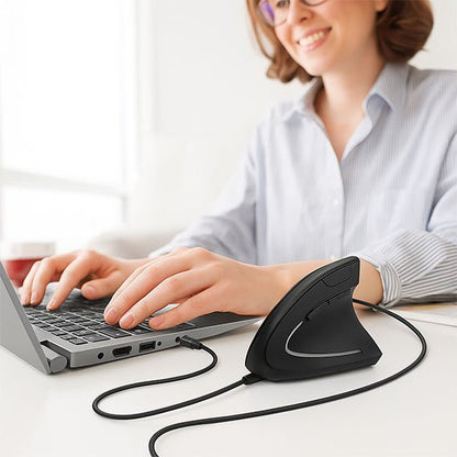 souris ergonomique noir led bureau femme 