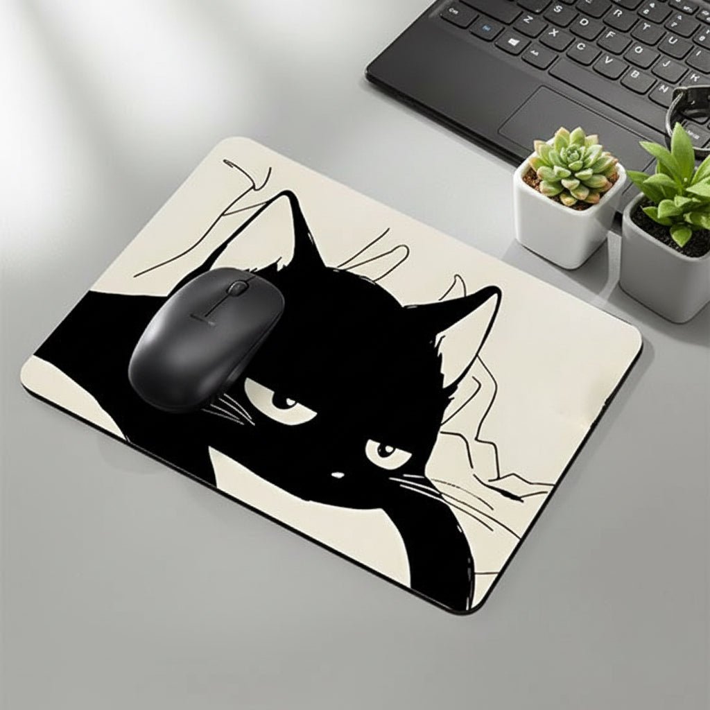 Tapis de souris chat noir | Comfort Pro - TapSouris