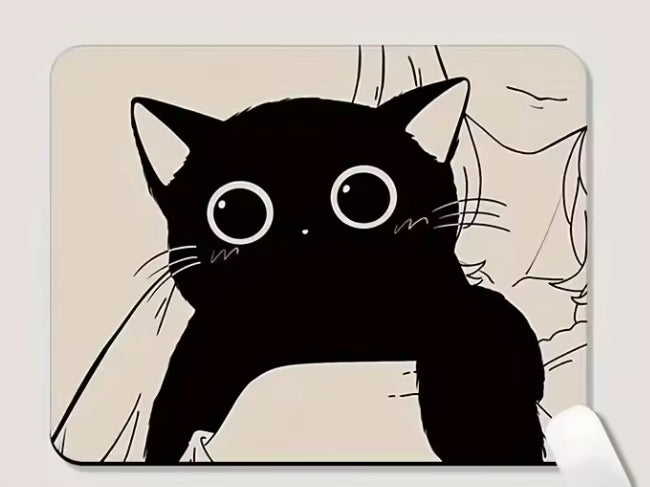 Tapis de souris chat noir | Comfort Pro