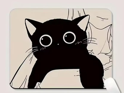 Tapis de souris chat noir | Comfort Pro